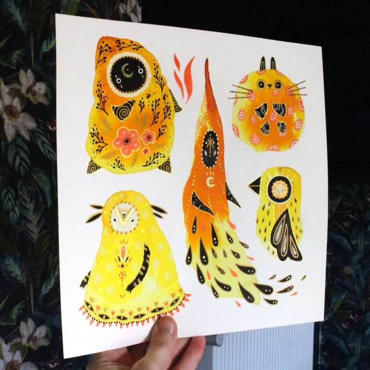 Planche de monstres 026 - Œuvre original