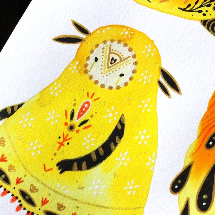 Planche de monstres 026 - Œuvre original