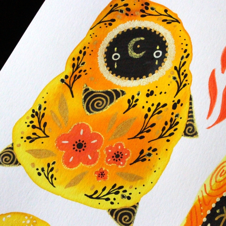 Planche de monstres 026 - Œuvre original