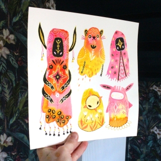 Planche de monstres 027 - Œuvre original