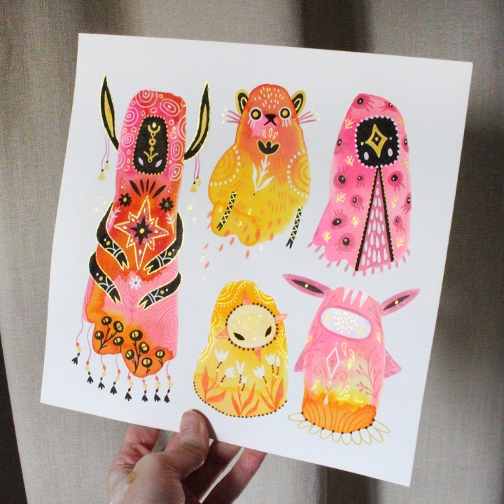 Planche de monstres 027 - Œuvre original