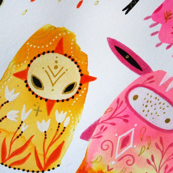 Planche de monstres 027 - Œuvre original