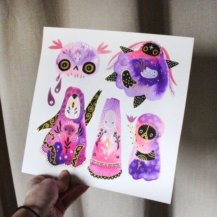 Planche de monstres 029 - Œuvre original