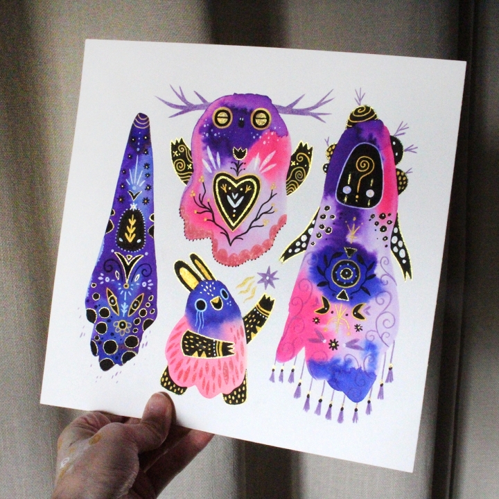 Planche de monstres 030 - Œuvre original