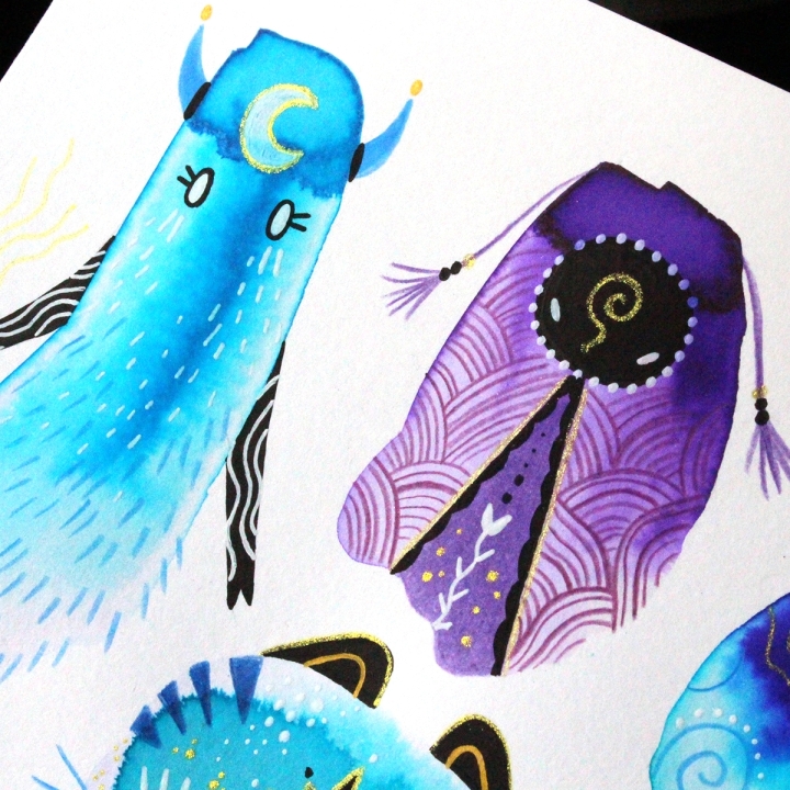 Planche de monstres 031 - Œuvre original