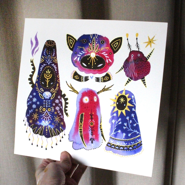 Planche de monstres 032 - Œuvre original