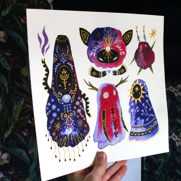 Planche de monstres 032 - Œuvre original