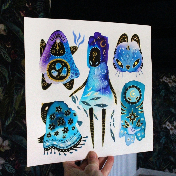 Planche de monstres 033 - Œuvre original