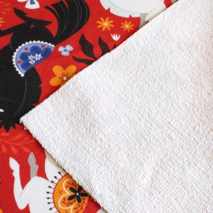 Tissu illustré "Cheval de feu"