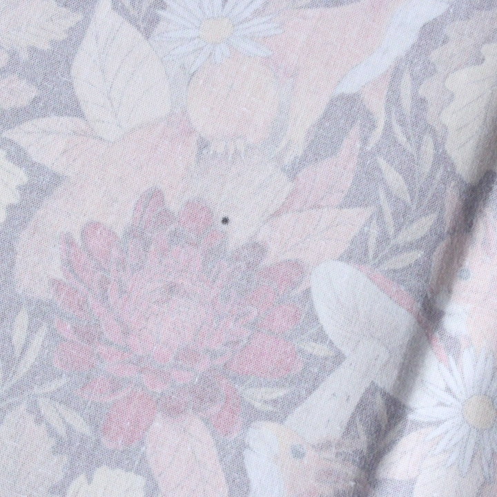 coupon popeline 48x48 cm / Écureuils d'automne - taille S / tissu tâché n°1