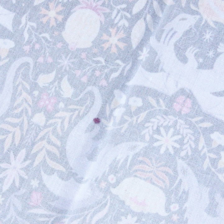 coupon popeline 48x48 cm / Dragons colorés - taille S / tissu tâché n°1